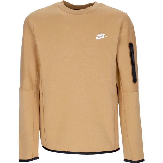 Lichtgewicht herensweatshirt met ronde hals Sportkleding Tech Fleece Elemental Gold/sail