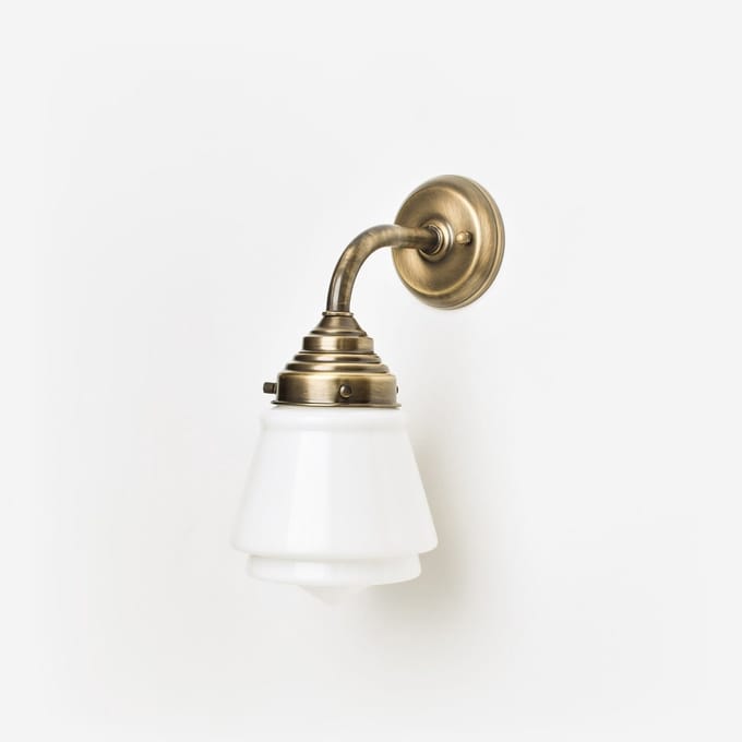 Wandlamp Komeet Curve Brons - Art Deco Trade