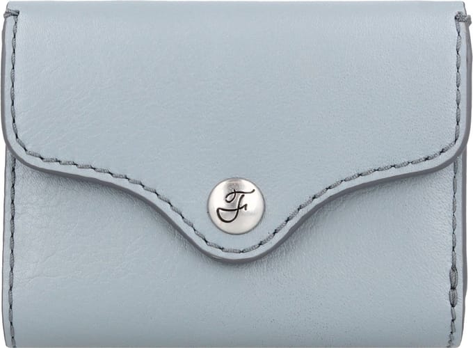 FOSSIL Portemonnee Heritage Trifold Smokey Blue Lichtblauw