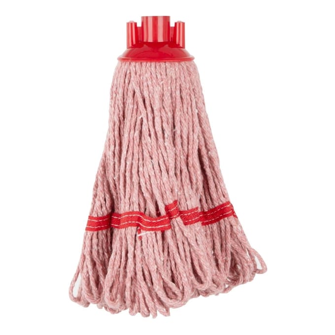 Jantex Dek Dweilkop Rood Streep 200g