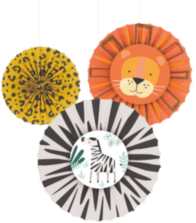 Amscan Verkleedmasker Wilde Dieren Papier 8 Stuks