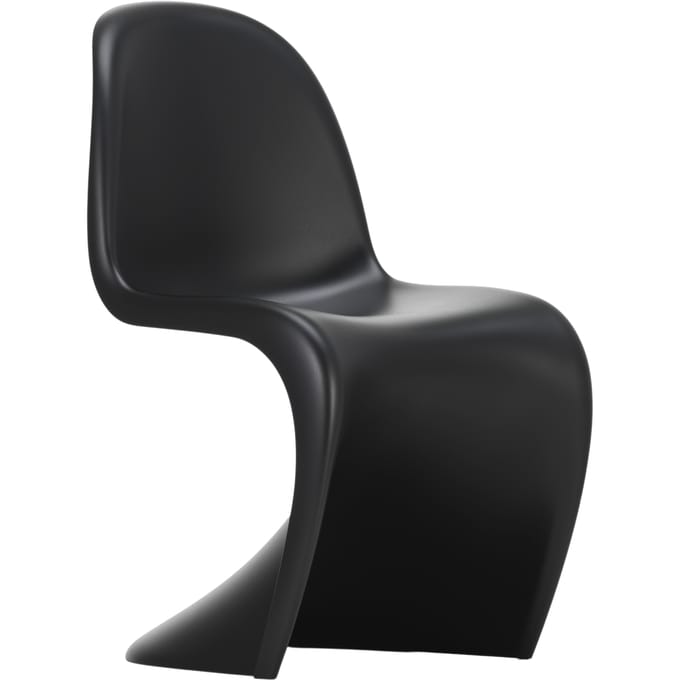 Vitra Panton Chair (nieuwe hoogte) - diepzwart