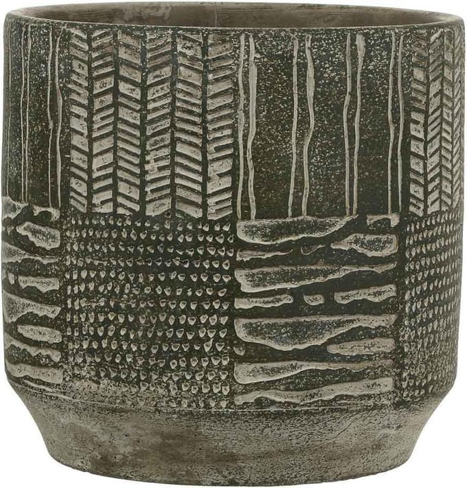 Mica Decorations Lynn Bloempot - H20,5 x Ø21 cm - Groen