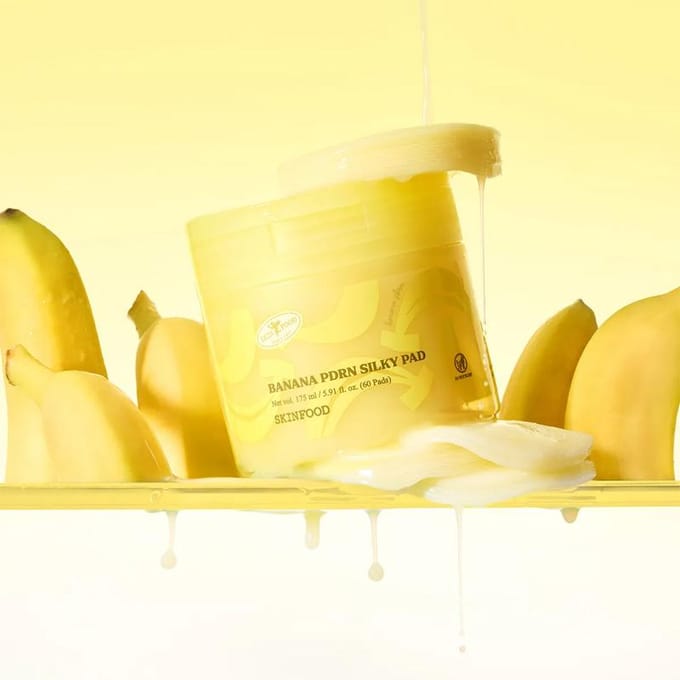 [SKINFOOD] Pad Soie PDRN Banane 175ml 60 PIÈCES beige