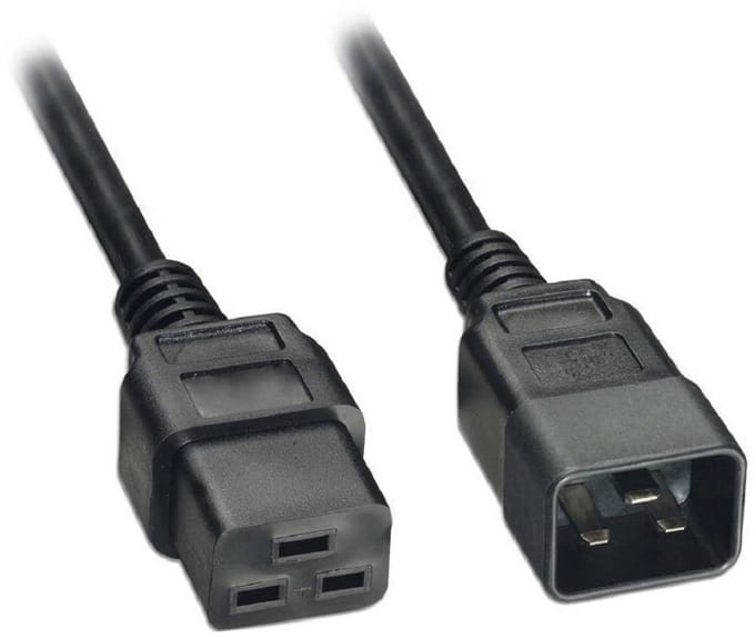Akyga AK-UP-03 - power cable - IEC 60320 C20 to IEC 60320 C19 - 1.8 m