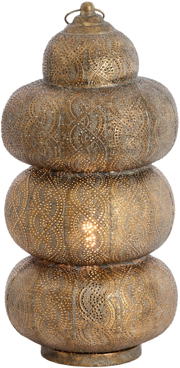 Tafellamp - bruin - Kaito - metaal - Ø 25cm - E27 - 1897685 - Light & Living