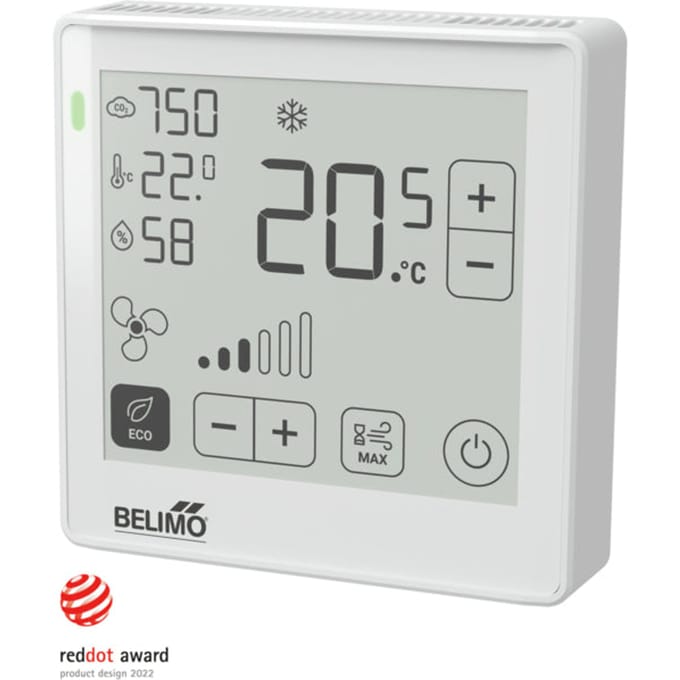 Kamer Bedrijfseenheid CO2 Temperatuur Vochtigheid Modbus BACnet