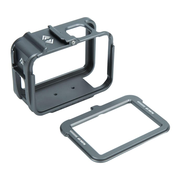 Housse de protection pour cage TELESIN avec support pour griffe froide, cadre de protection pour cage de caméra résistant aux chocs gray