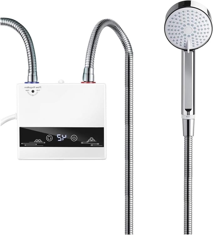 Elektrische Boiler - Directe Verwarming Kraan - Warm Water Douchen - Directe Verwarming Zonder Wachten - 4600W - Met Douche