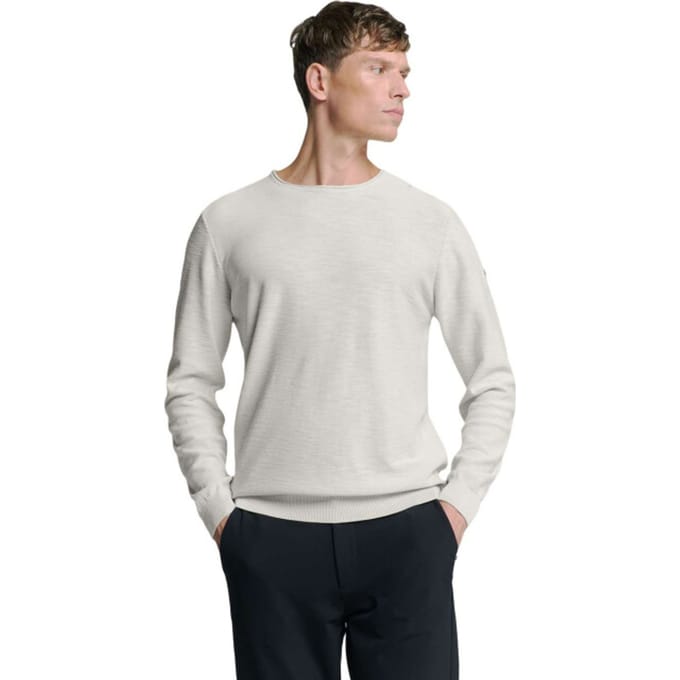 No Excess Pullover Crewneck Garment Dyed + Stone Washed Chalk Größe: M | Pullover Outlet | Herren
