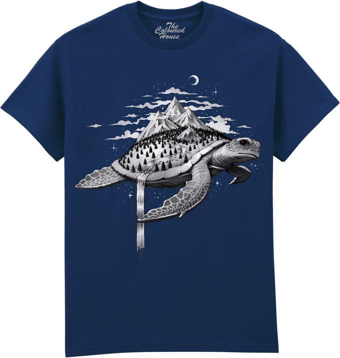 Schildpad Adventure Turtle The Coloured House T-shirt S