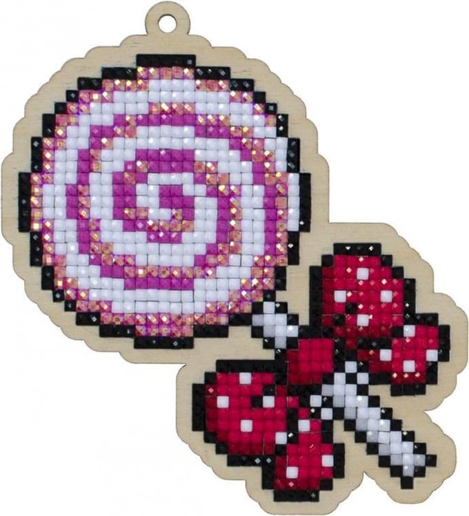 DIY - KIT Wizardi diamond painting Candy - 10,1 x 11 cm