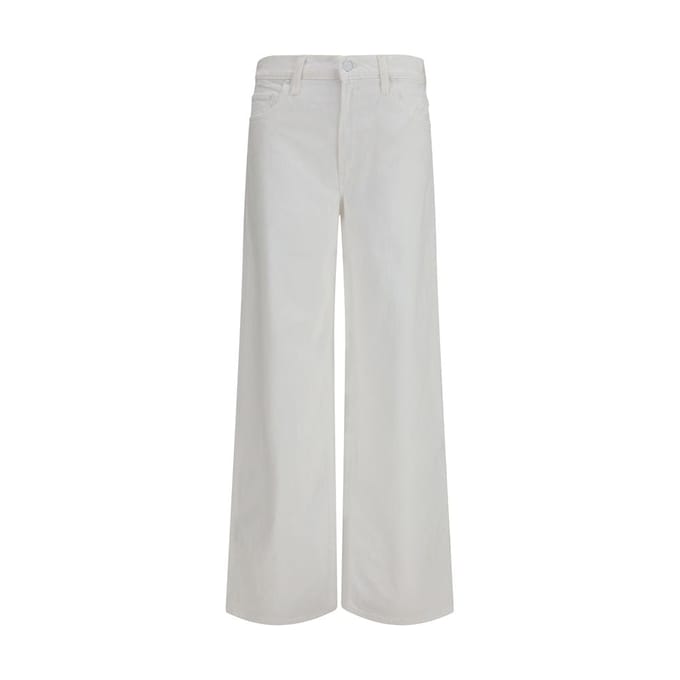 Mother Denim Witte Katoenen Jeans