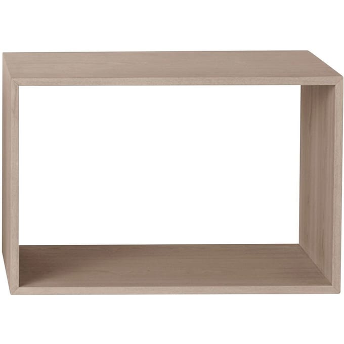 Muuto - Stacked 2.0 zonder Achterwand - groß - eiken - beige
