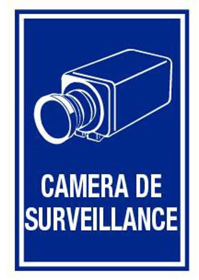 Camera de surveillance bord - kunststof 150 x 200 mm
