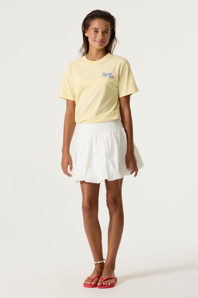 Bubbelskirt met brede elastische taille meisje Garcia