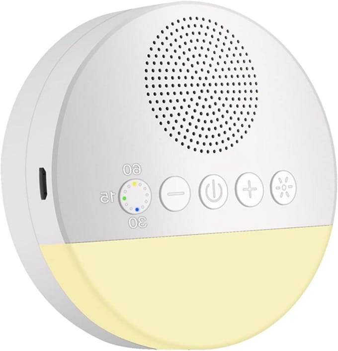Baby Slaaphulp - Nachtlampje Geluid - Rustige Slaap - Baarmoeder Geluid - USB Oplaadbaar - Wit