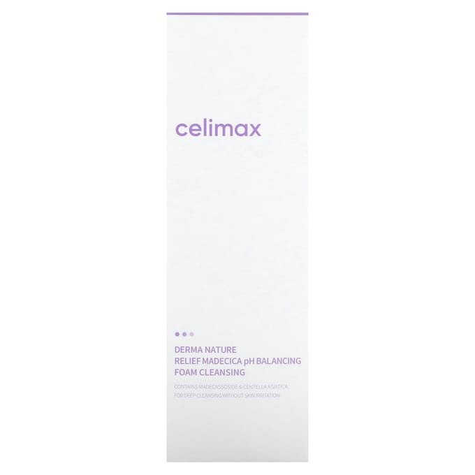 celimax - Derma Nature Relief Madecica Mousse Nettoyante Équilibrante pH 150 ml white
