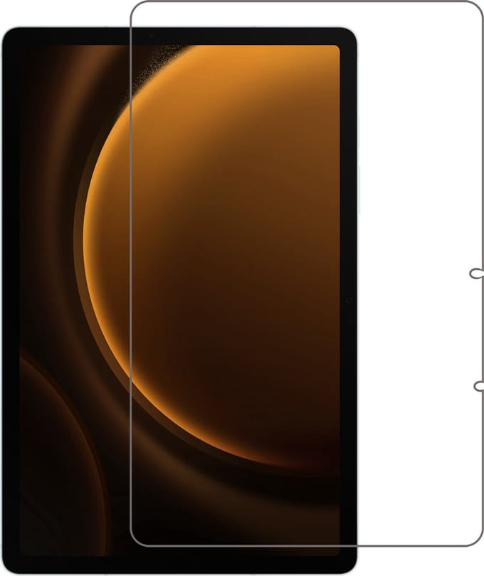 Screenprotector - Geschikt voor Samsung Galaxy Tab S9 FE - Extra Sterk - Gehard Glas - Beschermglas - Tempered Glass - Screen Protector