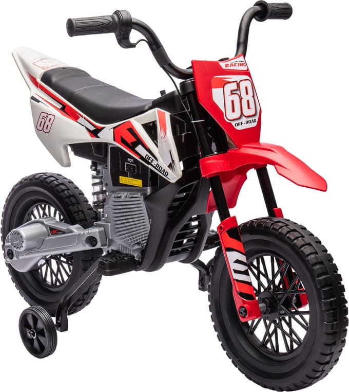 AIYAPLAY - Elektrische motorfiets - PP, metaal - 107x56x70cm - Rood