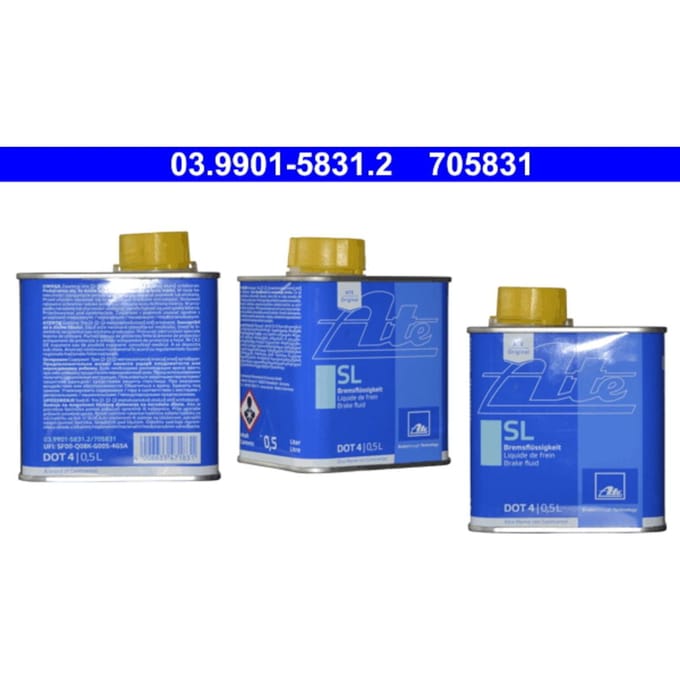 Remvloeistof ATE 03.9901-5831.2 DOT4 SL 500ml