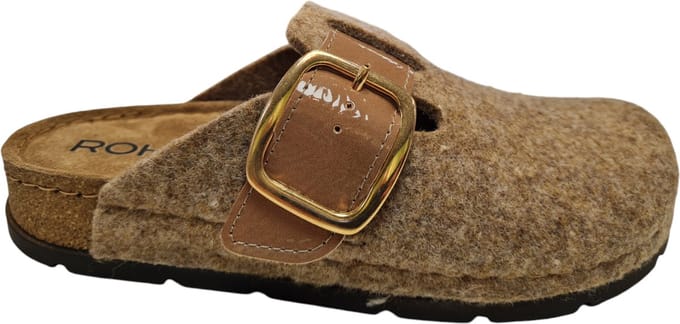 Rohde 6012 17 Dames Pantoffels Open - Beige - 36