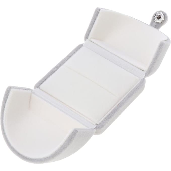 1 stuk sieraden geschenkdozen voor armband ketting armband kleine hangerdoos Single Ring Box grijze kleur