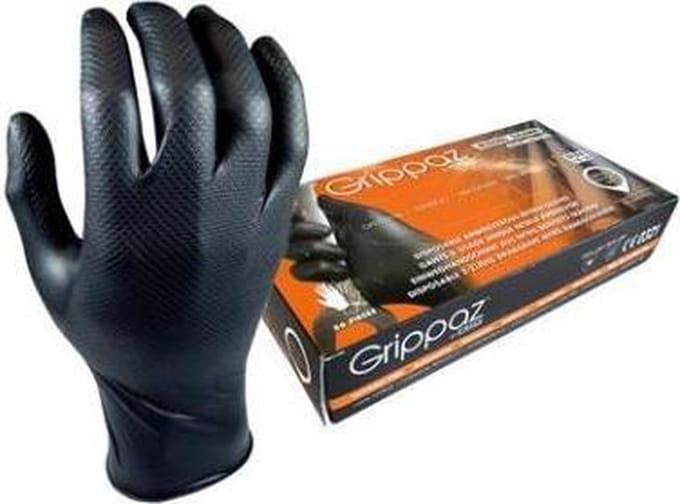 M-Safe 246BK Nitril Grippaz handschoen maat 9/L
