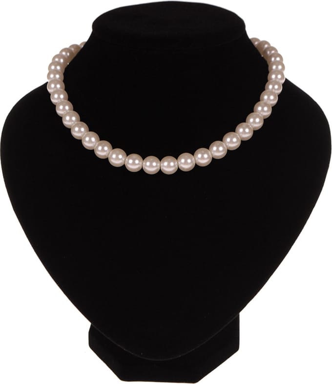 Parelketting - Ivoorkleurig Imitatie Parels 10mm