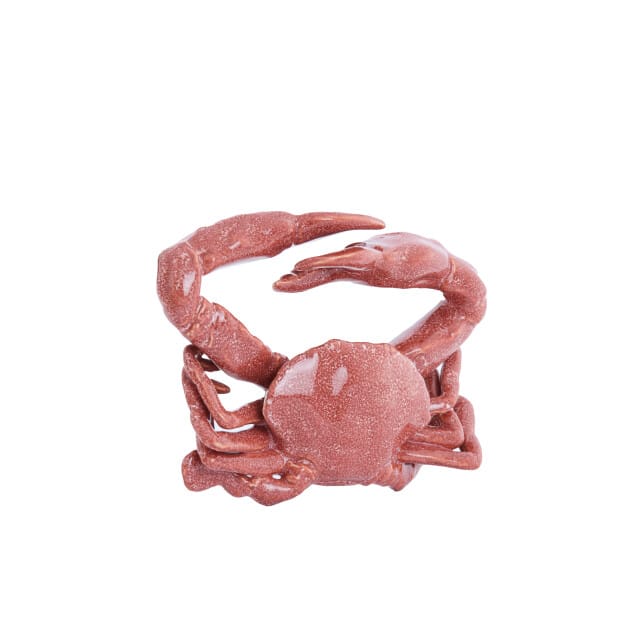 Light & Living - Ornament CRAB - Ø29x6.5cm - Rood