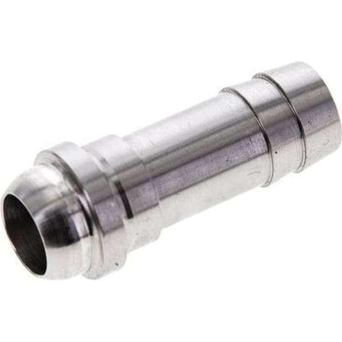 13 mm RVS Slangpilaar zonder Wartelmoer (G1/2'')