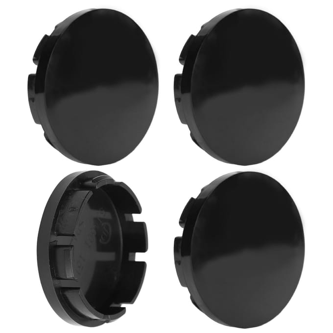 56mm 4PCS Cache-moyeu de roue de voiture Noir Cache-moyeu compact pour jante de pneu Universel pour véhicule black