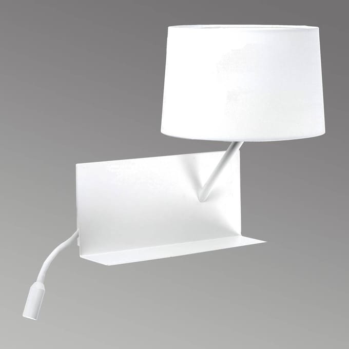 FARO BARCELONA Praktische wandlamp met LED-leesarm