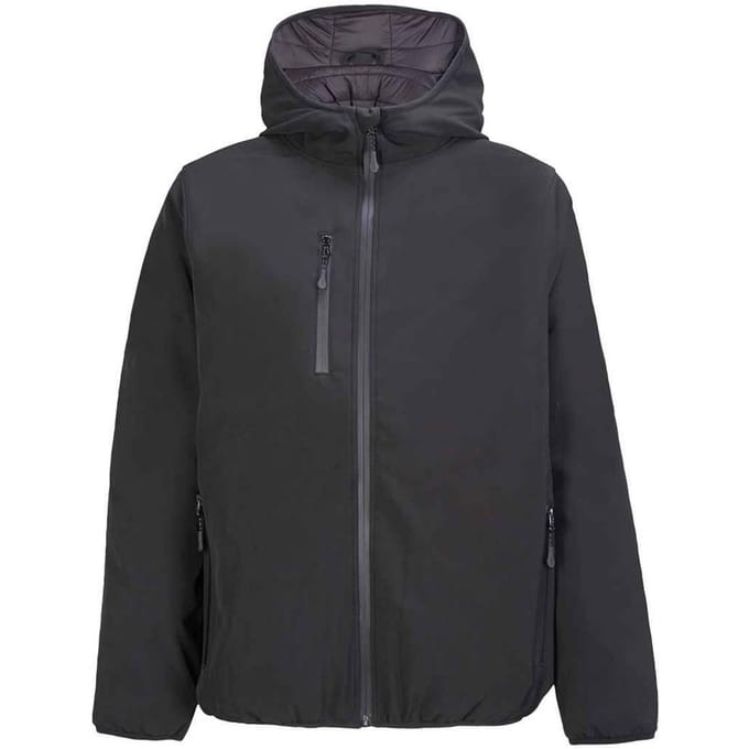 SOLS Heren Falcon Gevoerd Softshell Jas (Zwart)