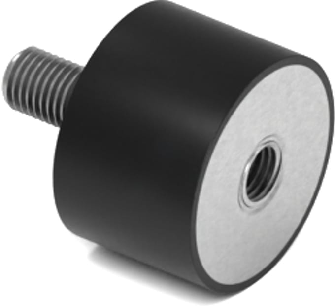 Rubbermagazijn - Trillingsdemper - Type B - 30x20mm - M8 - Set 10 stuks