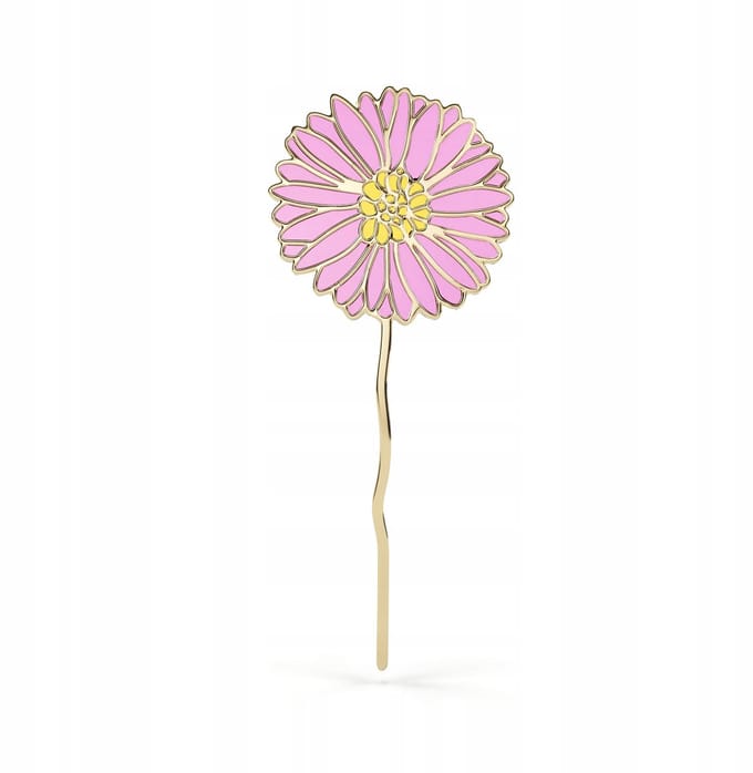 PINETS Gerbera Bloem Speld - 14K Verguld Metaal