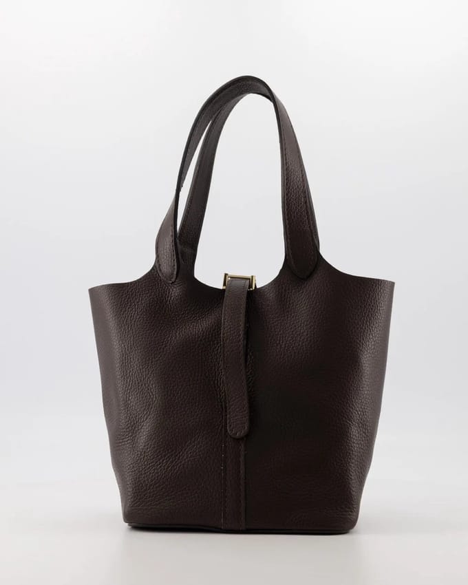tas -donkerbruin -leer-handtas/crossbody