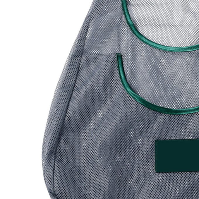 Hangende Net Groentezak Herbruikbaar Ademend Fruit Groente Opbergnetzak Draagbare Boodschappentas Small gray