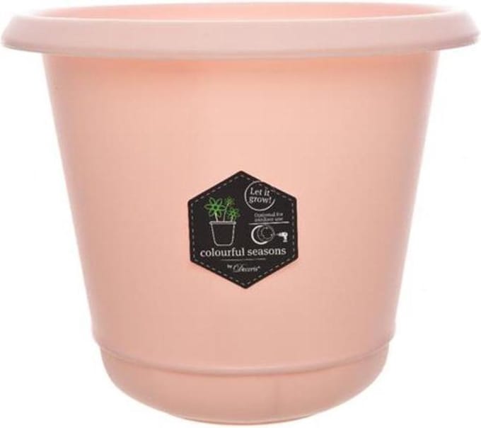 Desert Potten Serie - Plastic Flower Pot Soft Pink Dia24x22cm