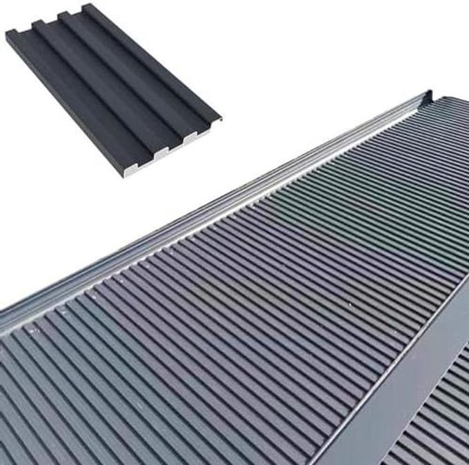 Dakpanelen - Golfplaten - Buitenverblijf afdekken - Efficiënt waterafvoer - 110cm - Grijs