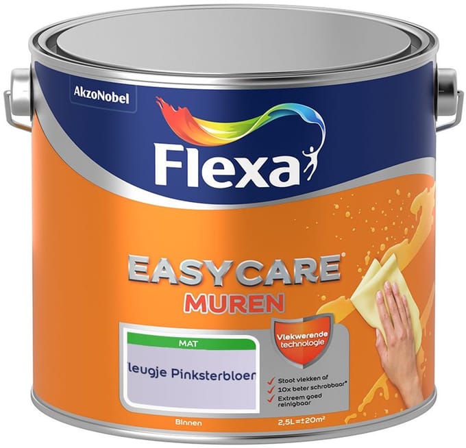Flexa - Easycare Muren - Vleugje Pinksterbloem - Mengverf - 2,5 L