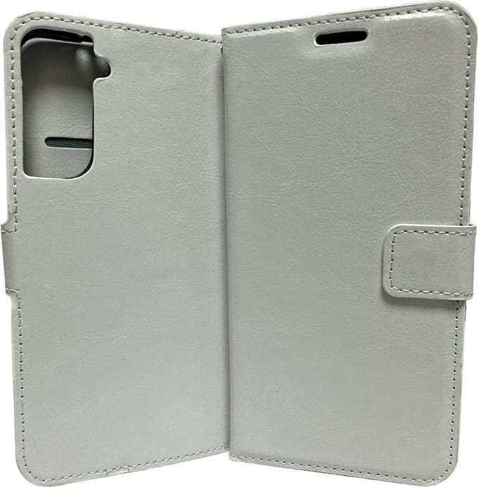 Portemonnee Book Case Hoesje Geschikt voor: Samsung Galaxy S21 Plus - Wit