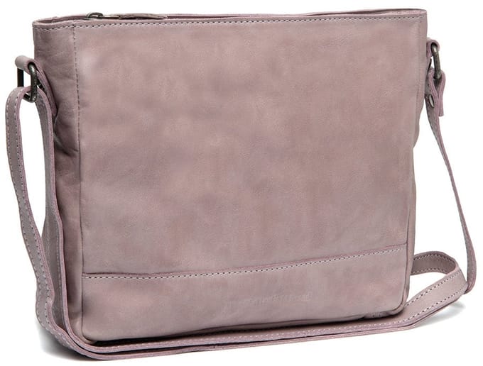 The Chesterfield Brand Weimar Washed Waxed Pull Up Schoudertas - Lavendel Lila