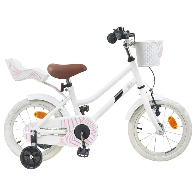 vidaXL - Kinderfiets - 16 - Inch - voor - 4-6 - jaar - oud - Wit