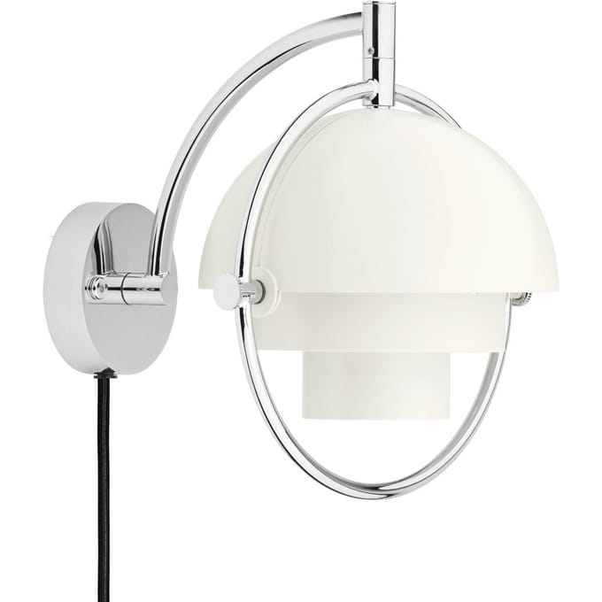 Gubi wandlamp Multi-Lite, wit, metaal, G9