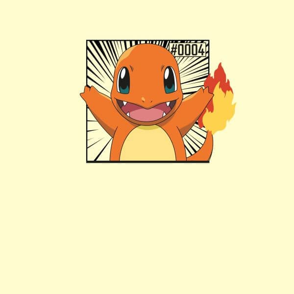 Pokémon Pokédex Charmander #0004 Women's T-Shirt - Cream - L