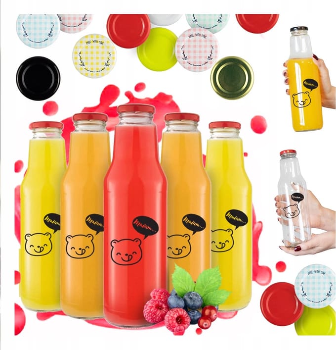 Bimberek - Drinkfles - 750ml - Glas - KUBUŚ
