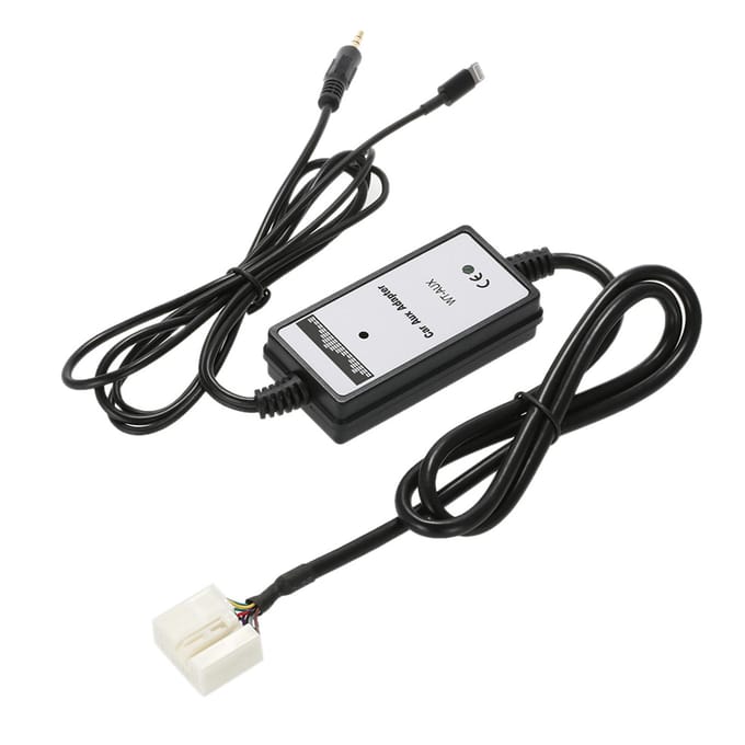 Voor Honda Acura 6Pin Auto 3.5mm Aux-in Audio Adapter USB Interface Opladen voor iPhone5 6 6s 6plus zwart
