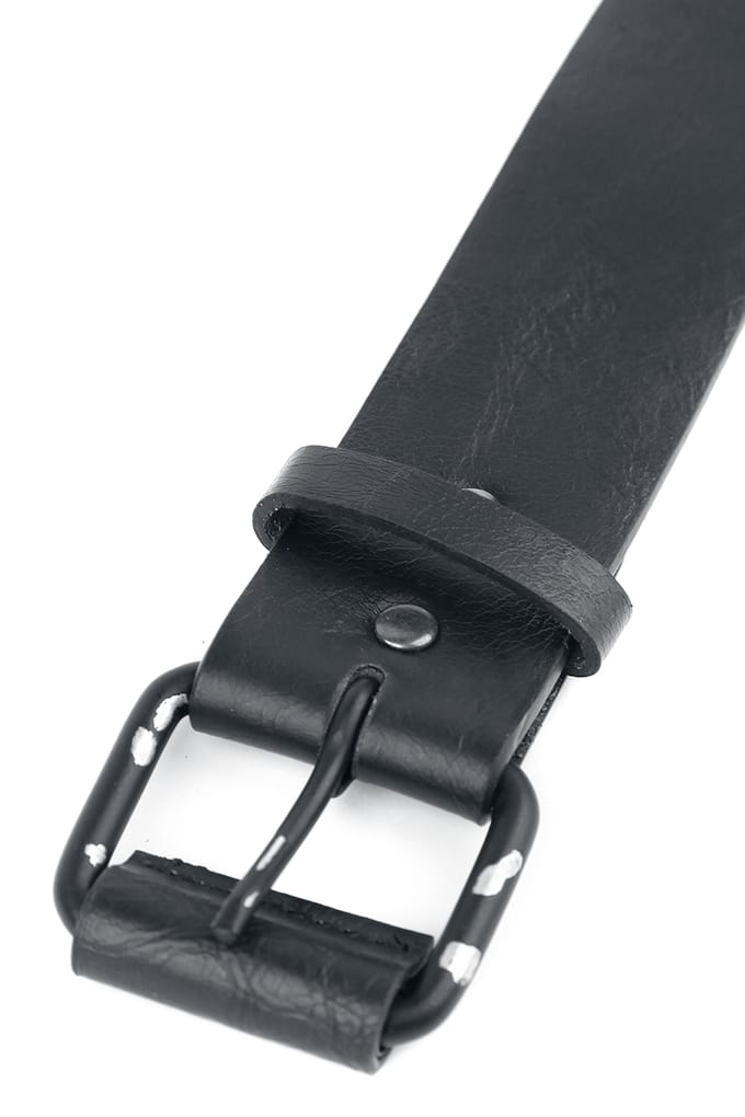 Rock Rebel by EMP Zwarte riem met studs in used look - Unisex - 110 cm