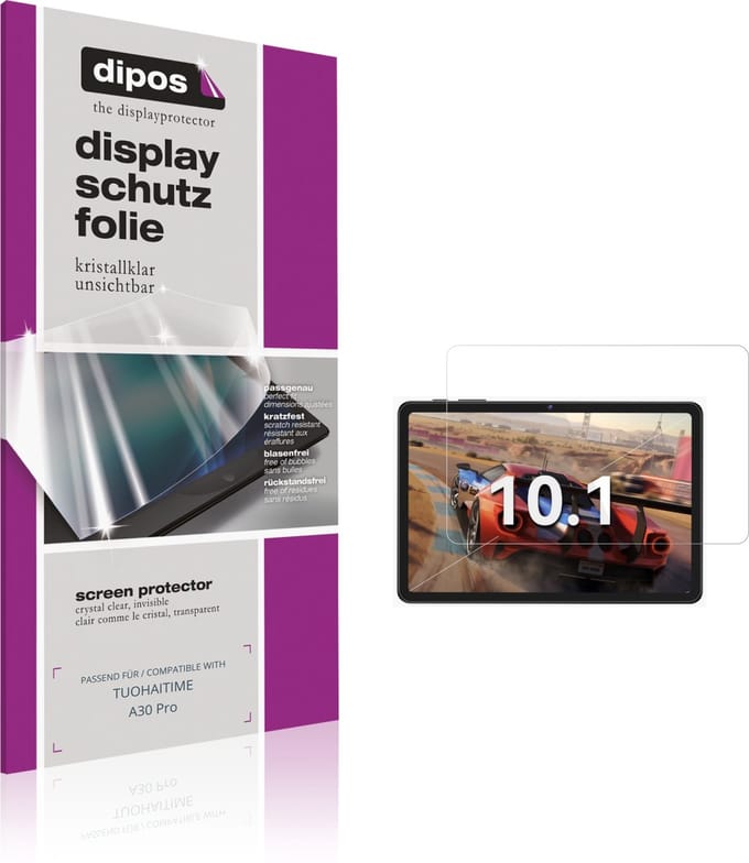 dipos – 2x Beschermfolie geschikt voor TUOHAITIME A30 Pro | Krasbestendige & heldere Screenprotector Ultra-Thin